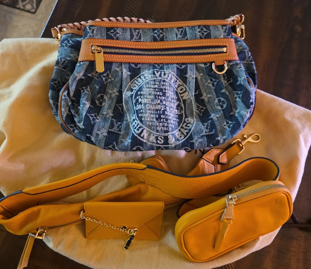 Louis Vuitton Cabas Reyes Denim Tote